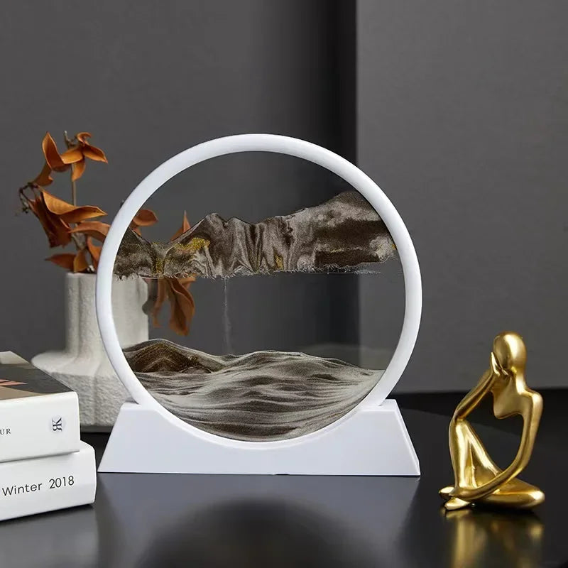 Eternaldunes – 3D-sanduhr mit beweglicher sandlandschaft
