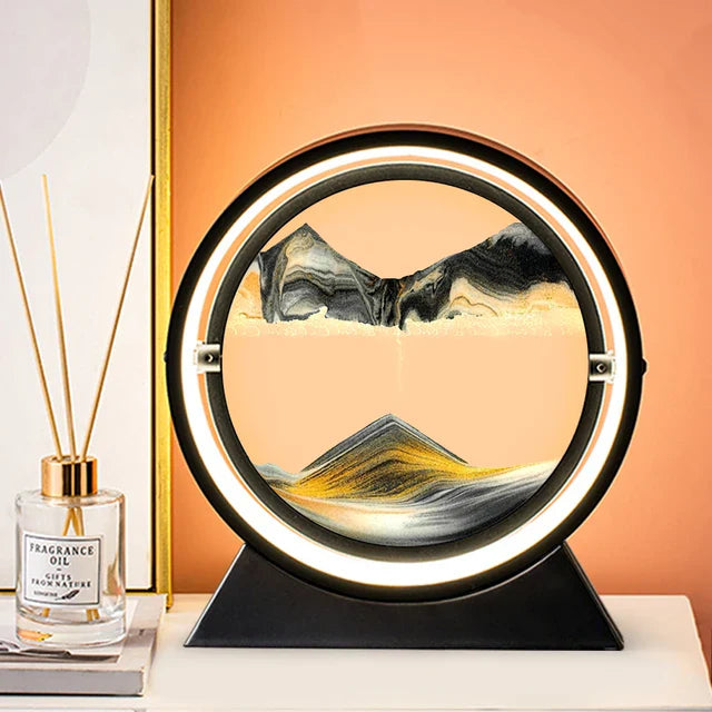 Timeflow  - 3d sanduhr tischlampe