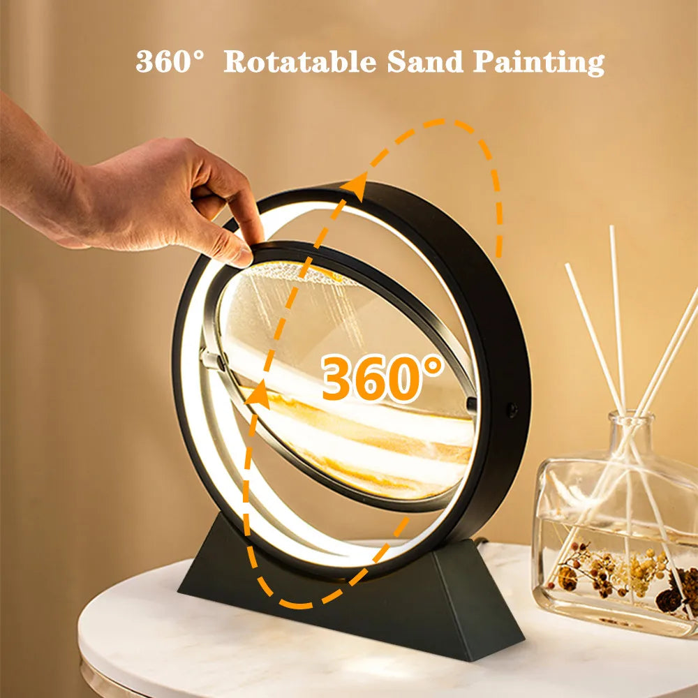Timeflow  - 3d sanduhr tischlampe