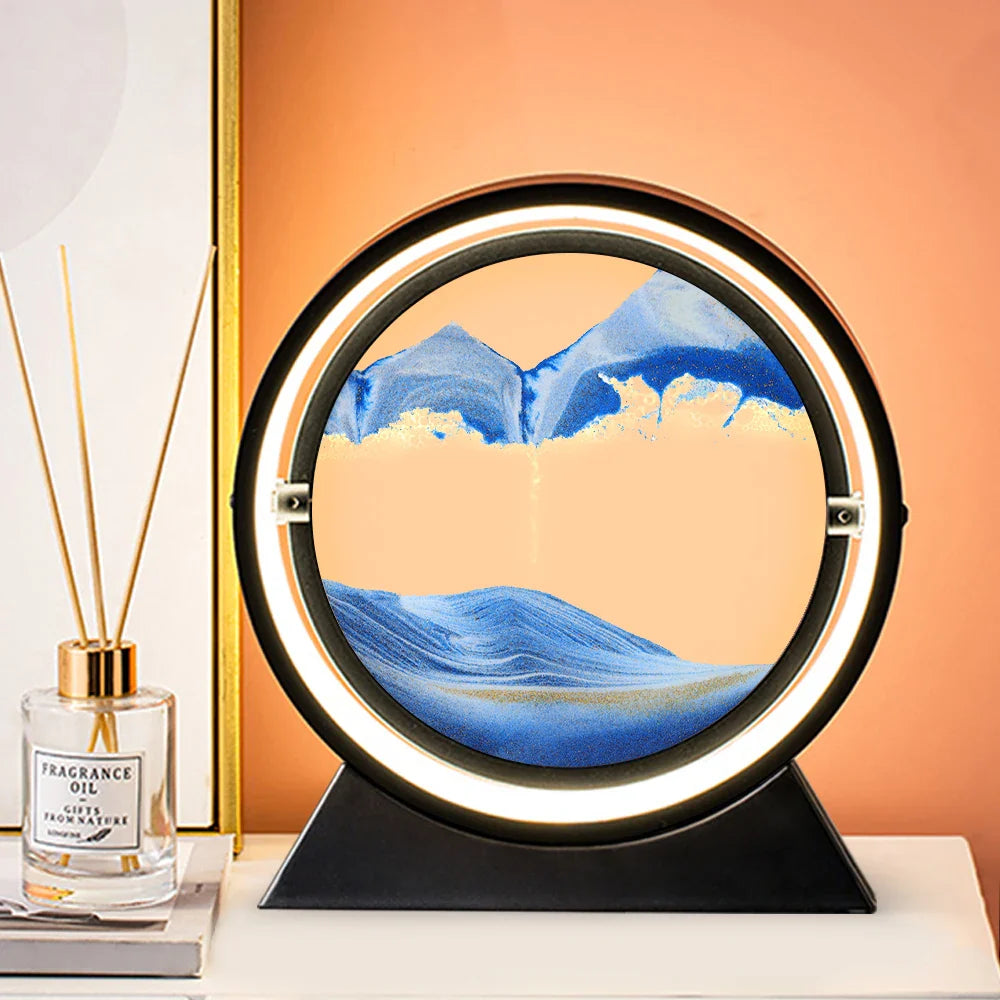 Timeflow  - 3d sanduhr tischlampe