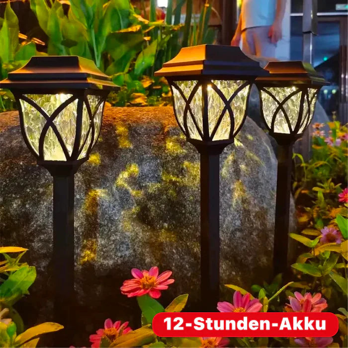 Solarbetriebene gartenlampe