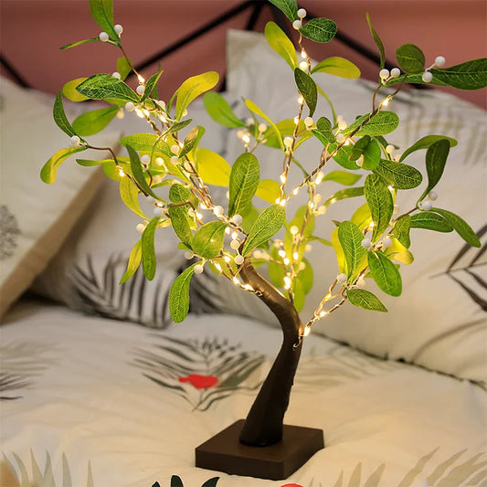 Weihnachten ginkgo baum led lichter