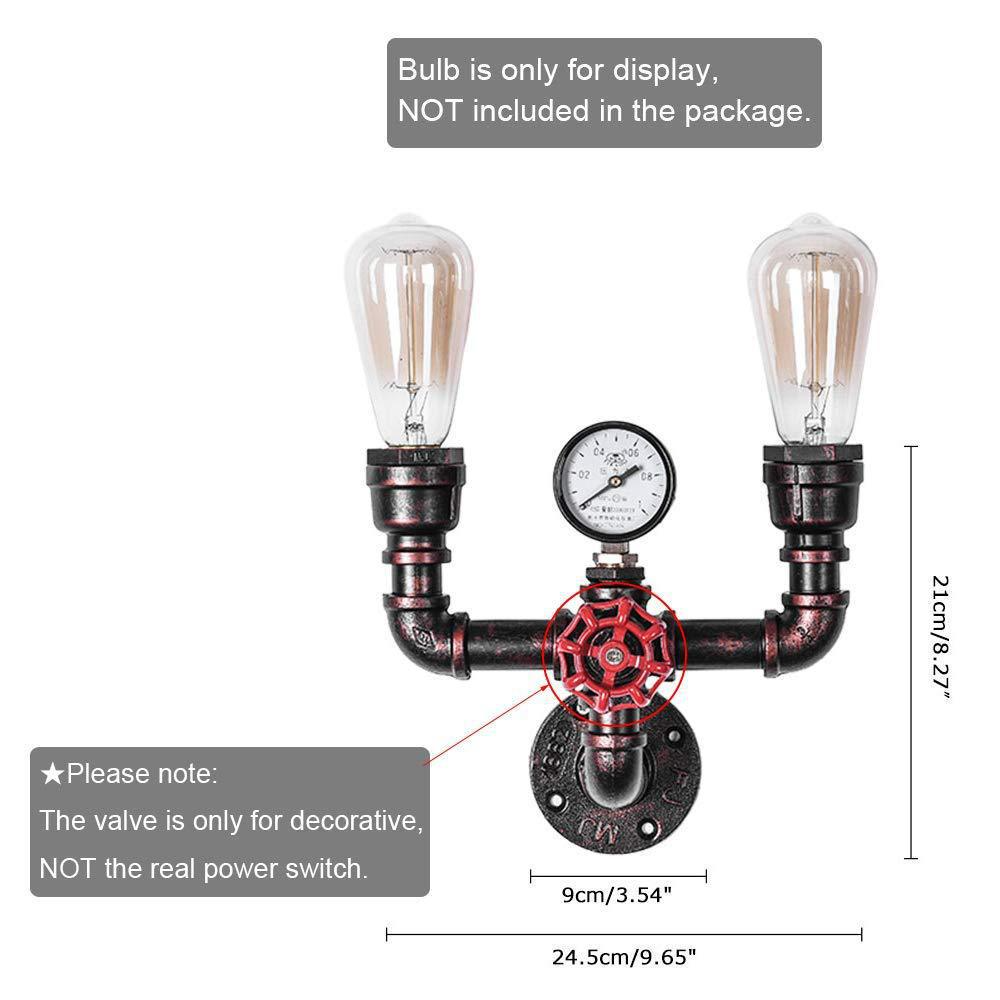 GlowSophie - urn tischlampe in rot und braun