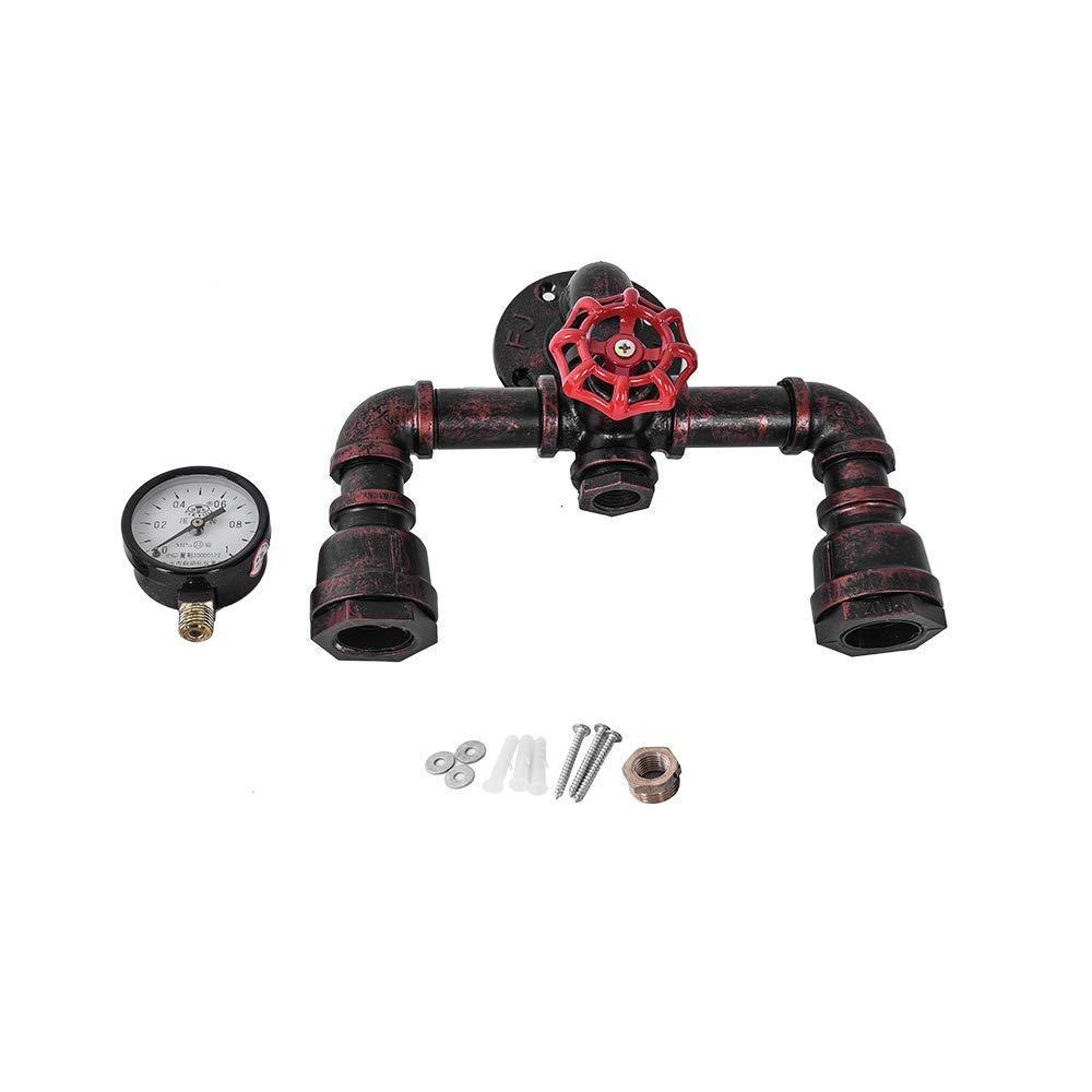 GlowSophie - urn tischlampe in rot und braun
