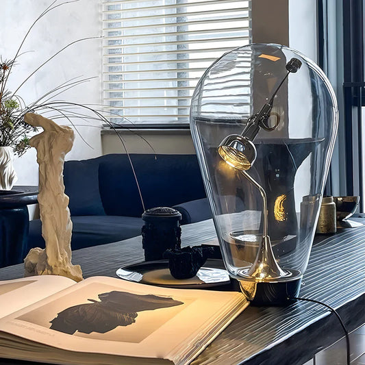 Lumimagnet - industrielle magnetische steuerung glas-bol-tischlampe mit touch-dimmung