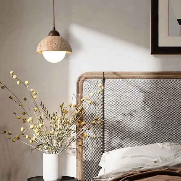 Pendelleuchte aus naturmarmor