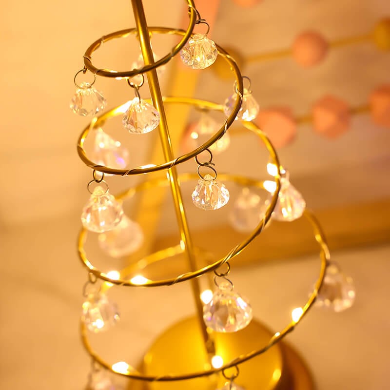 Winterglühende kristallbaumlampe - festliche eleganz für ihr zuhause