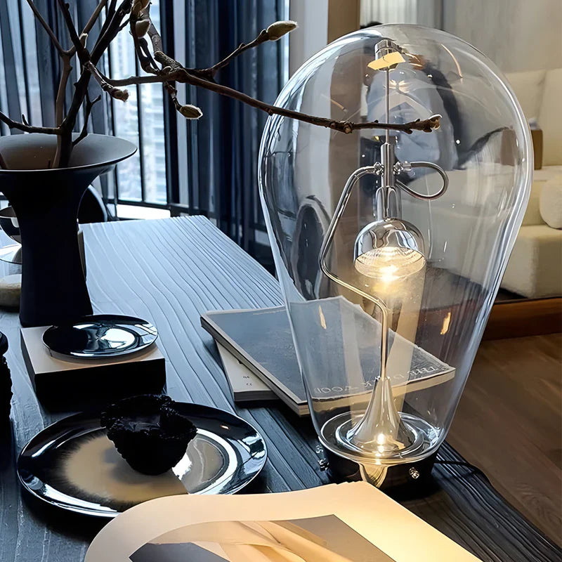 Lumimagnet - industrielle magnetische steuerung glas-bol-tischlampe mit touch-dimmung
