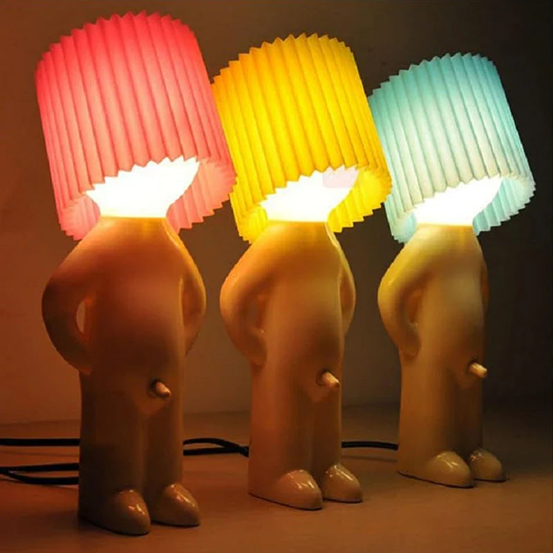 Stehender mann – die lustigste tischlampe, die es gibt, kreatives geschenk