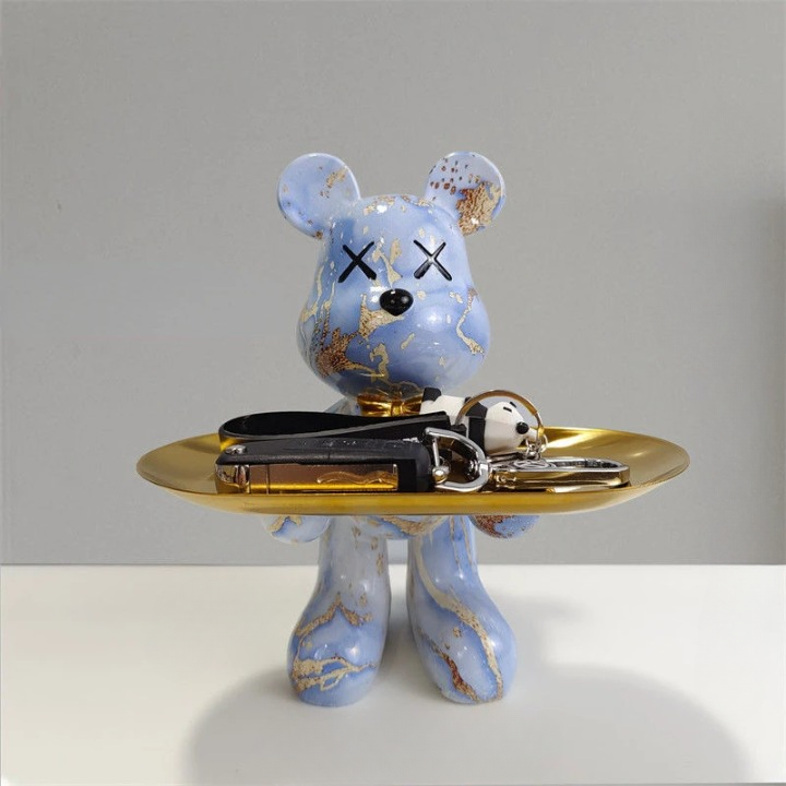 Craftbear - bärenstatue mit tablett