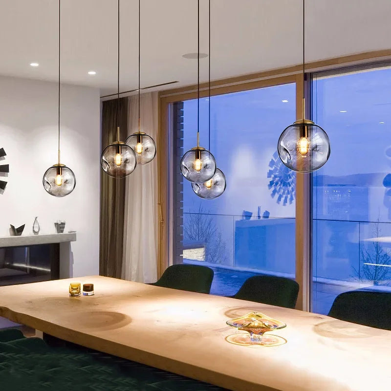 Bubblyglow – led-kronleuchter aus blasenglas