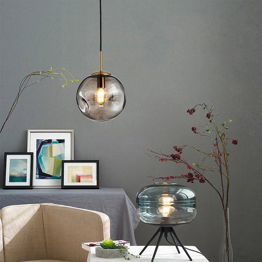 Bubblyglow – led-kronleuchter aus blasenglas