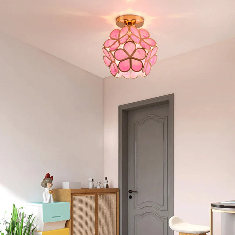 GlowBlossom  - kristall-blütenblatt-deckenleuchte