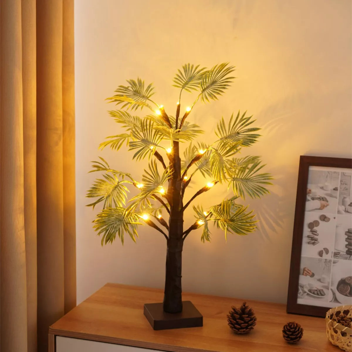 Weihnachten led palm leaf lights