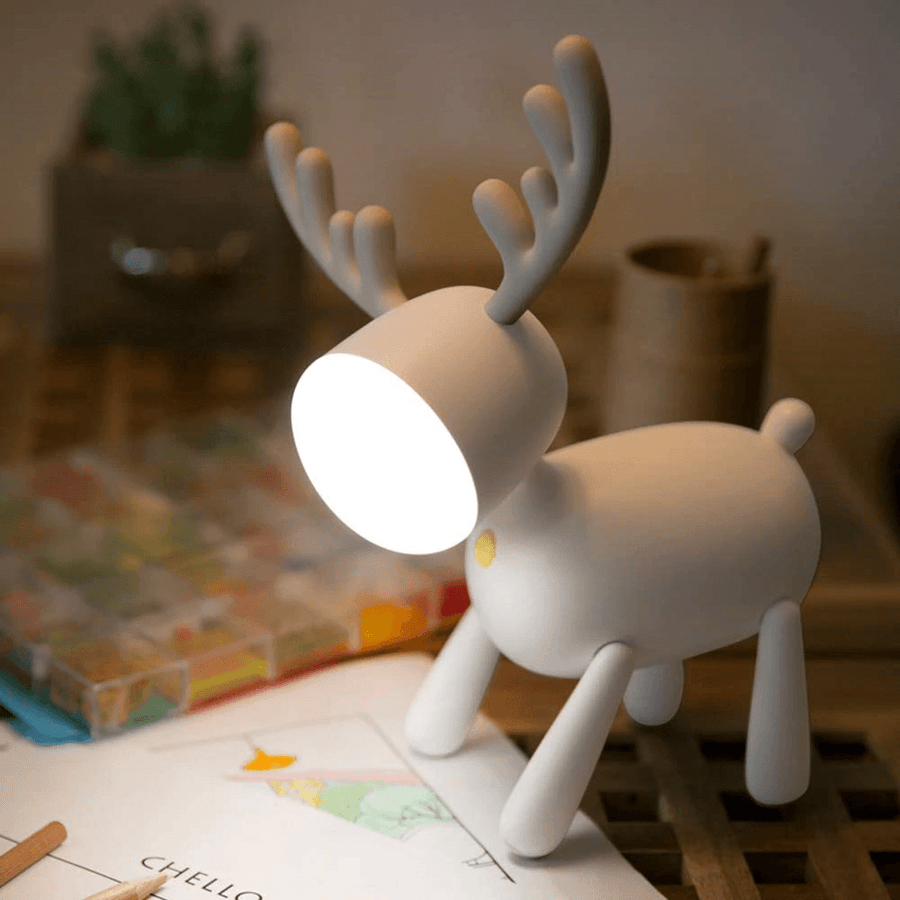 USB wiederaufladbare süße hirsch LED nachtlampe