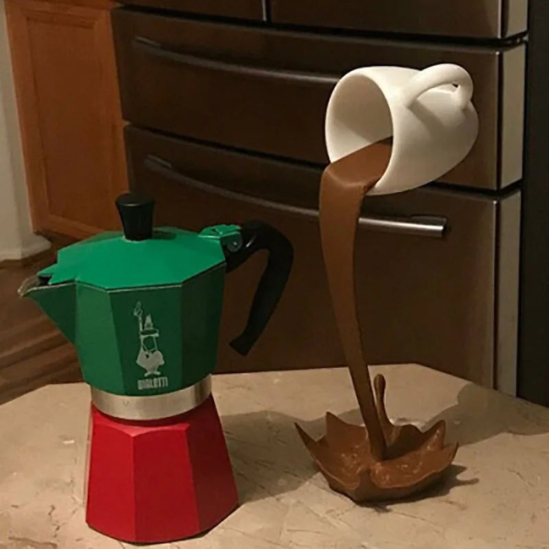 Mochamotion - schwebende kaffeeskulptur