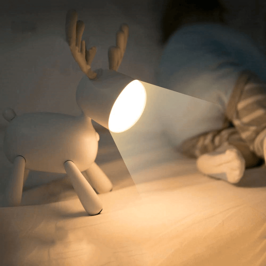 USB wiederaufladbare süße hirsch LED nachtlampe