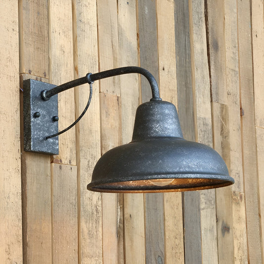 Aisle iron wall lamp - antike vintage scheunenlampe - schwarze industrielle wandleuchte