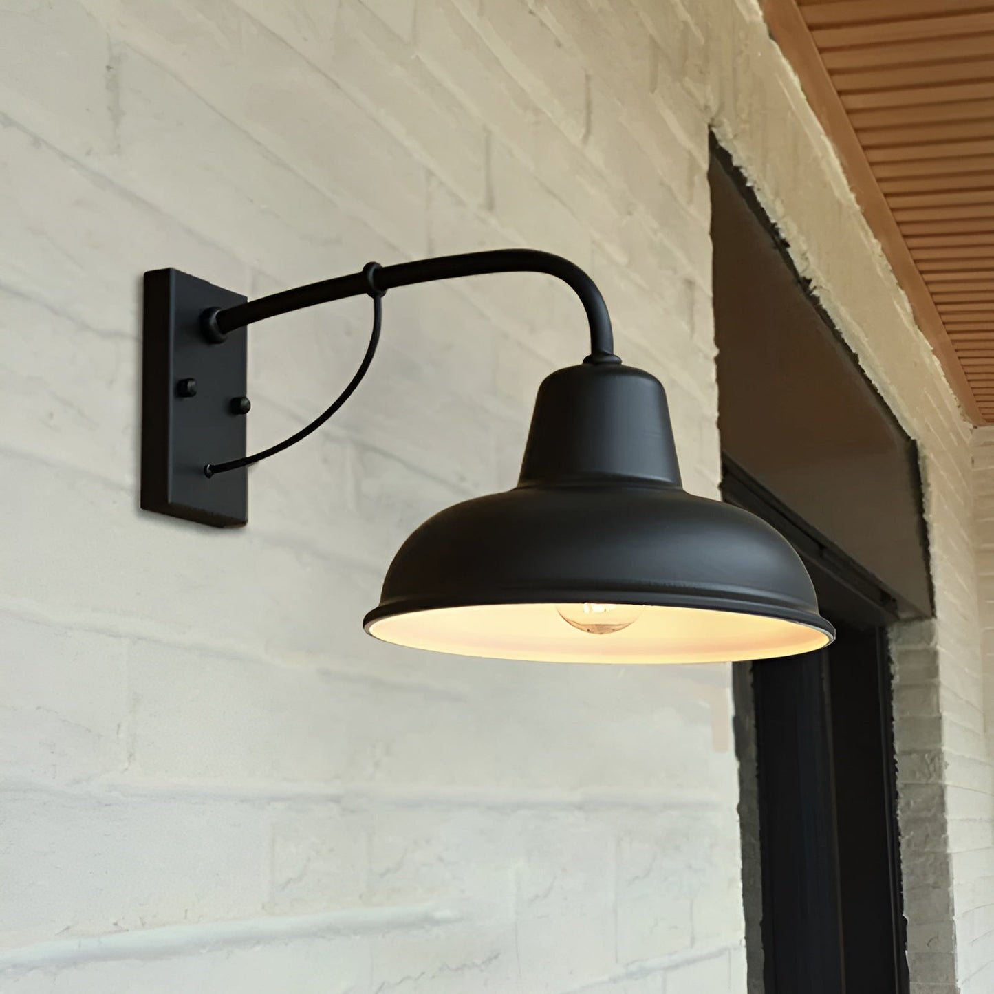 Aisle iron wall lamp - antike vintage scheunenlampe - schwarze industrielle wandleuchte