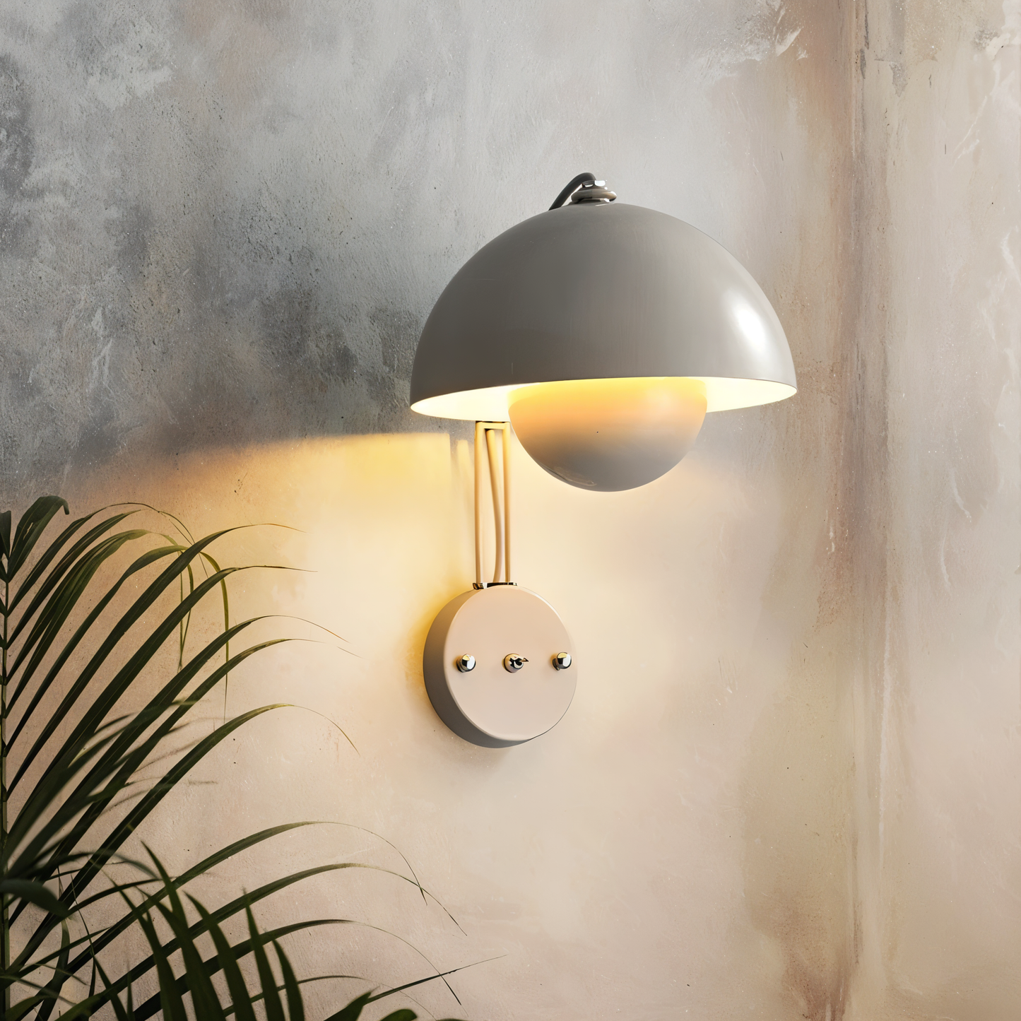 Domicbud wandleuchte - blütenknospen-macaron-wandleuchte - stilvolle runde led-lampe