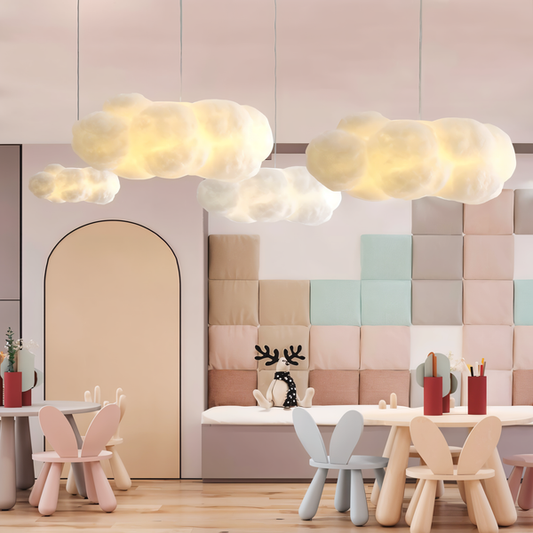 Dreamy Cloud pendelleuchte - skurrile schwebende weiße wolke hängelampe