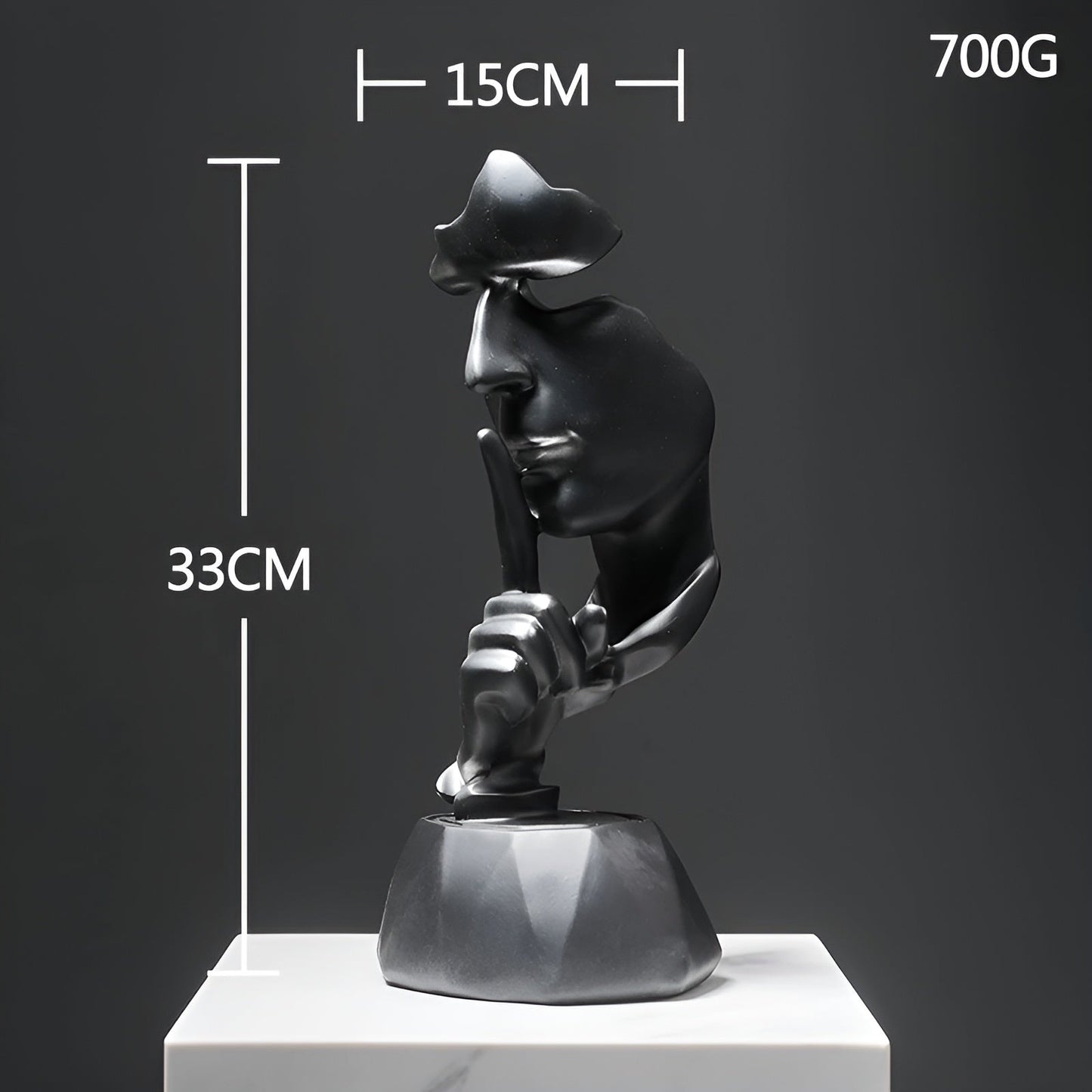 Expressive face - kreative abstrakte gesichtsskulptur für heim und bürodekoration