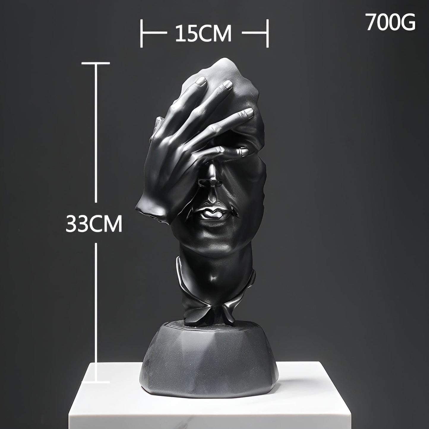 Expressive face - kreative abstrakte gesichtsskulptur für heim und bürodekoration