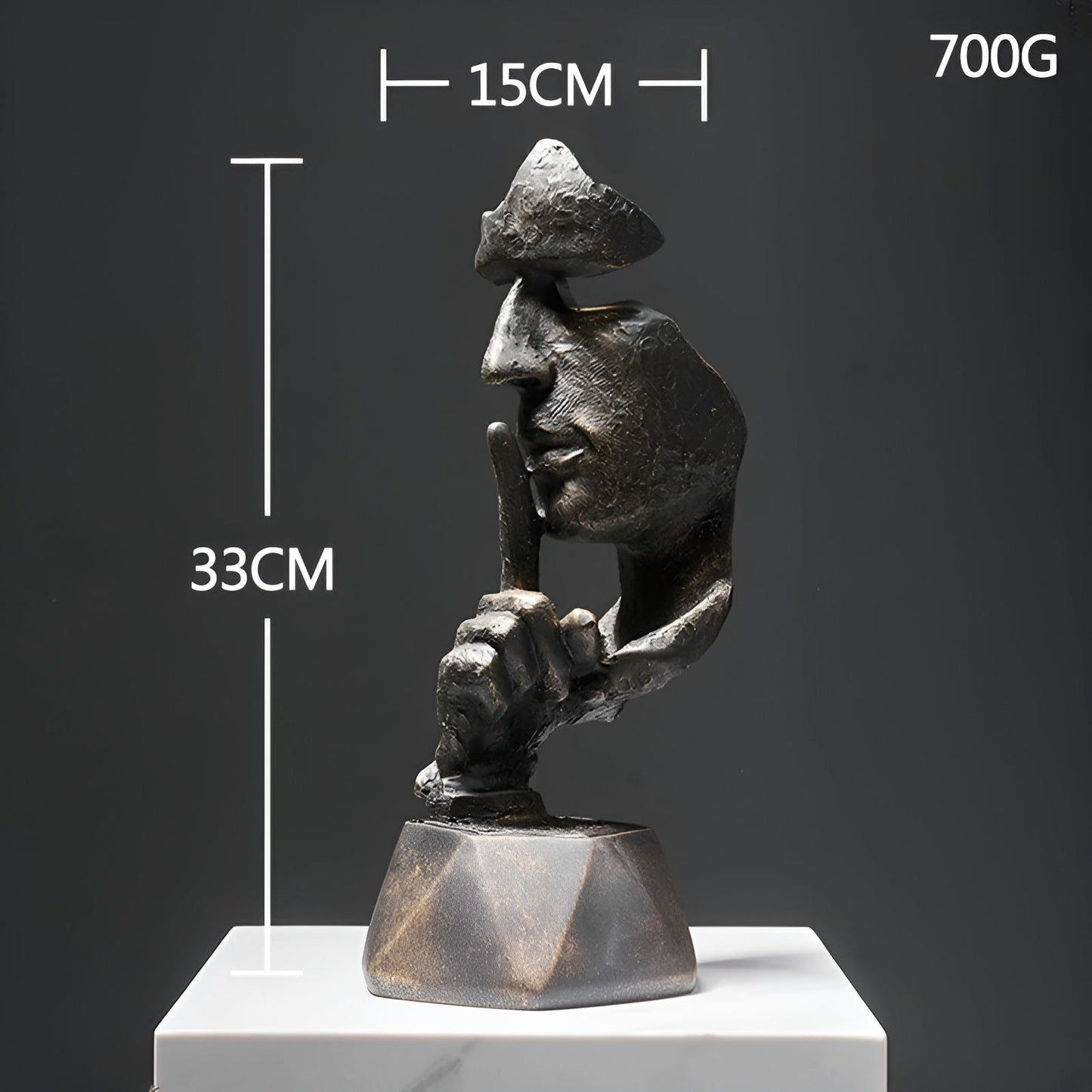 Expressive face - kreative abstrakte gesichtsskulptur für heim und bürodekoration