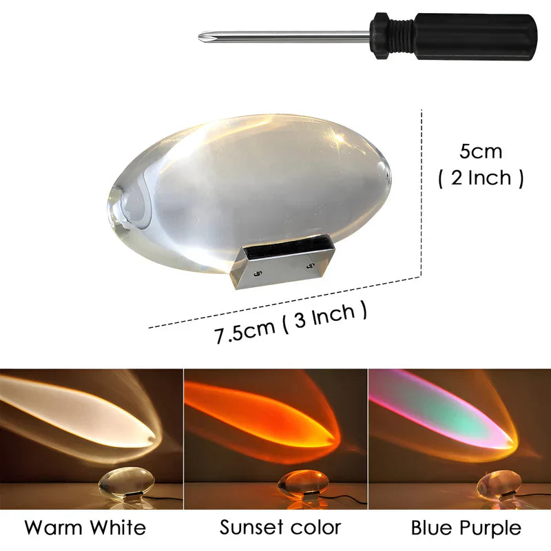 Eyesparkle lampe - himmelskristall prisma projektionslicht