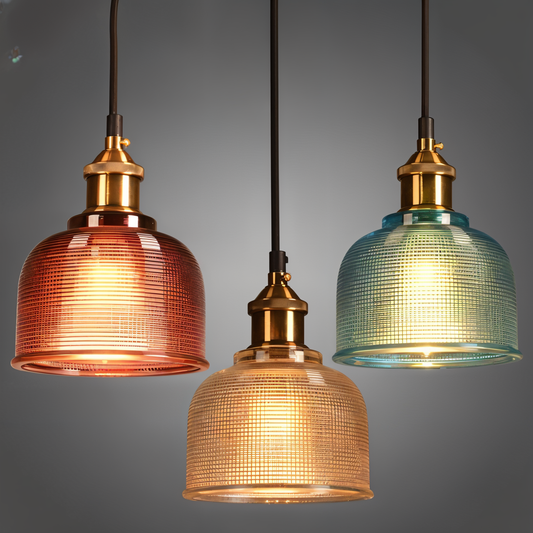Glossy Bell pendelleuchte - bunte retro glas pendelleuchte-moderne hängelamper