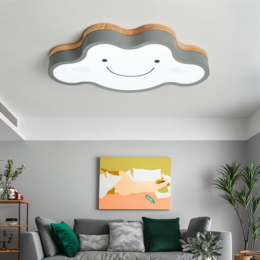 Jollysky deckenleuchte - lächelnde wolke led-einbauleuchte für kinderzimmer