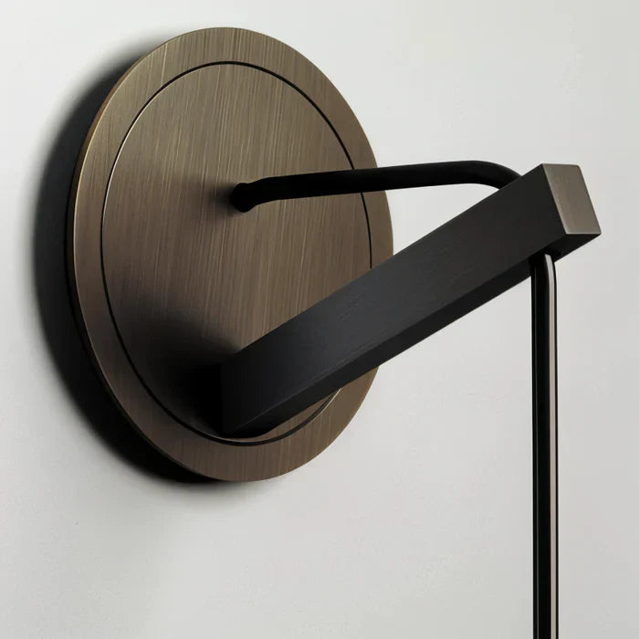 Kristallgraue wandleuchte – minimalistische moderne wandleuchte mit rauchfarbenem rohr