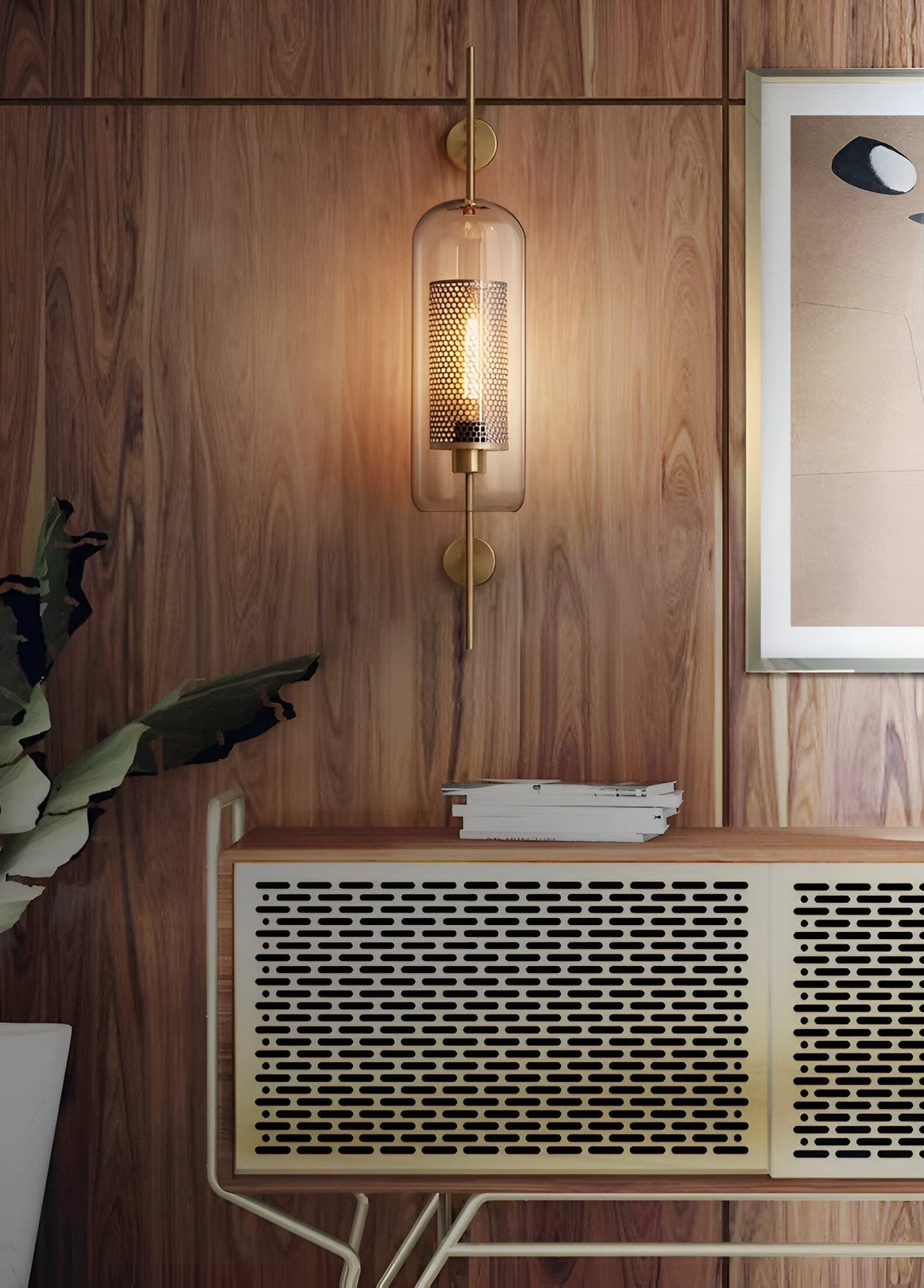 Orbee wandleuchte - stilvolle glas wandleuchte - honeycomb wandleuchte design - vintage wandleuchten led