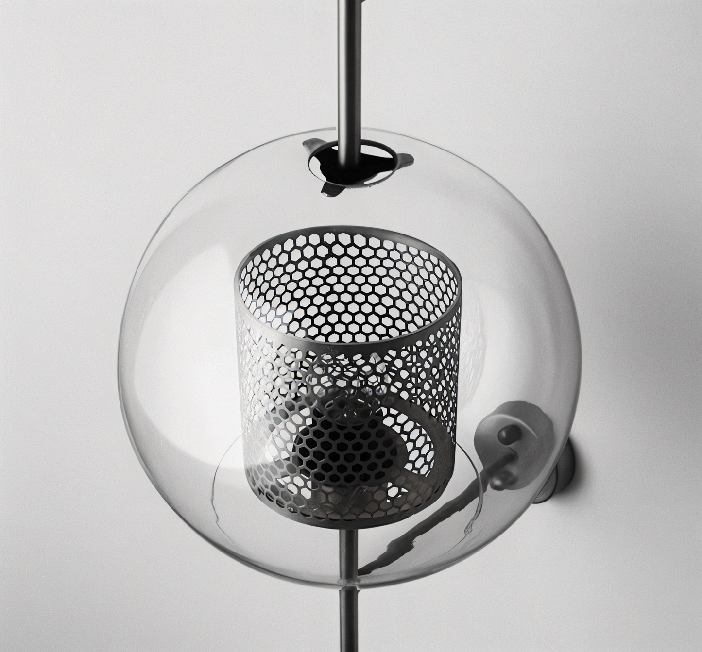 Orbee wandleuchte - stilvolle glas wandleuchte - honeycomb wandleuchte design - vintage wandleuchten led