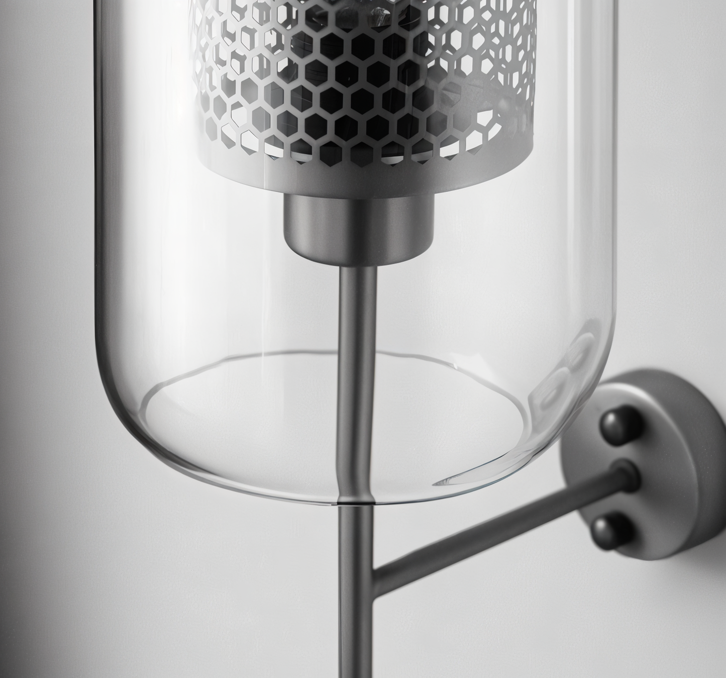 Orbee wandleuchte - stilvolle glas wandleuchte - honeycomb wandleuchte design - vintage wandleuchten led