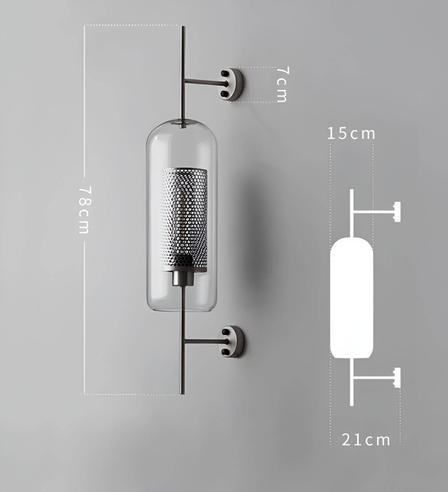 Orbee wandleuchte - stilvolle glas wandleuchte - honeycomb wandleuchte design - vintage wandleuchten led