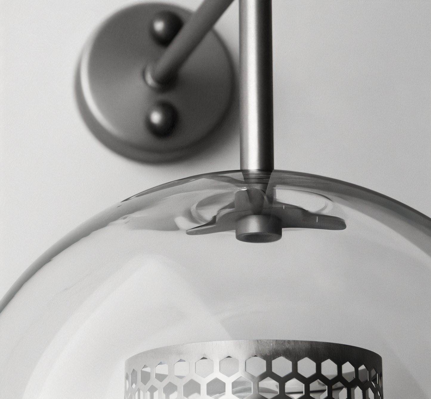 Orbee wandleuchte - stilvolle glas wandleuchte - honeycomb wandleuchte design - vintage wandleuchten led