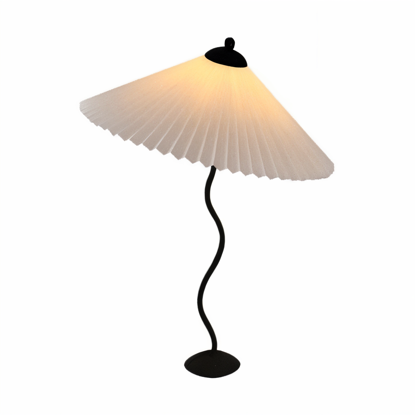 Ori squiggle lampe - gefaltete tischlampe - origami led tischlampe