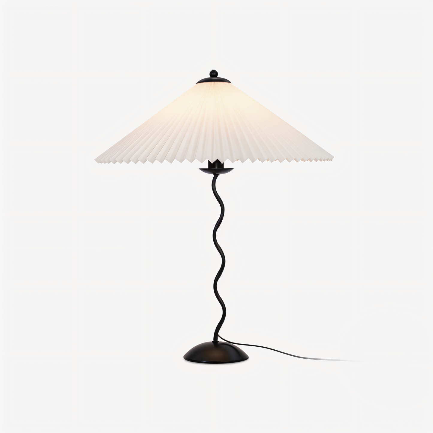 Ori squiggle lampe - gefaltete tischlampe - origami led tischlampe
