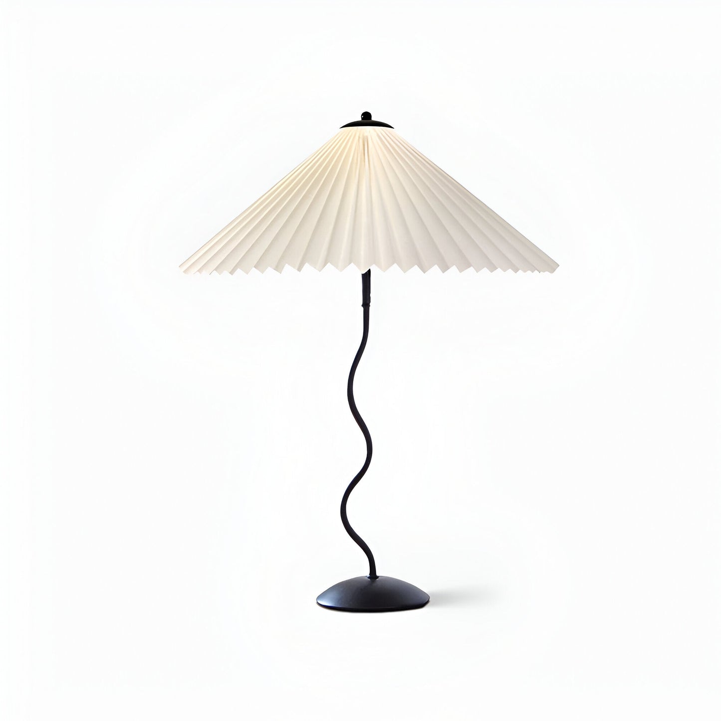 Ori squiggle lampe - gefaltete tischlampe - origami led tischlampe