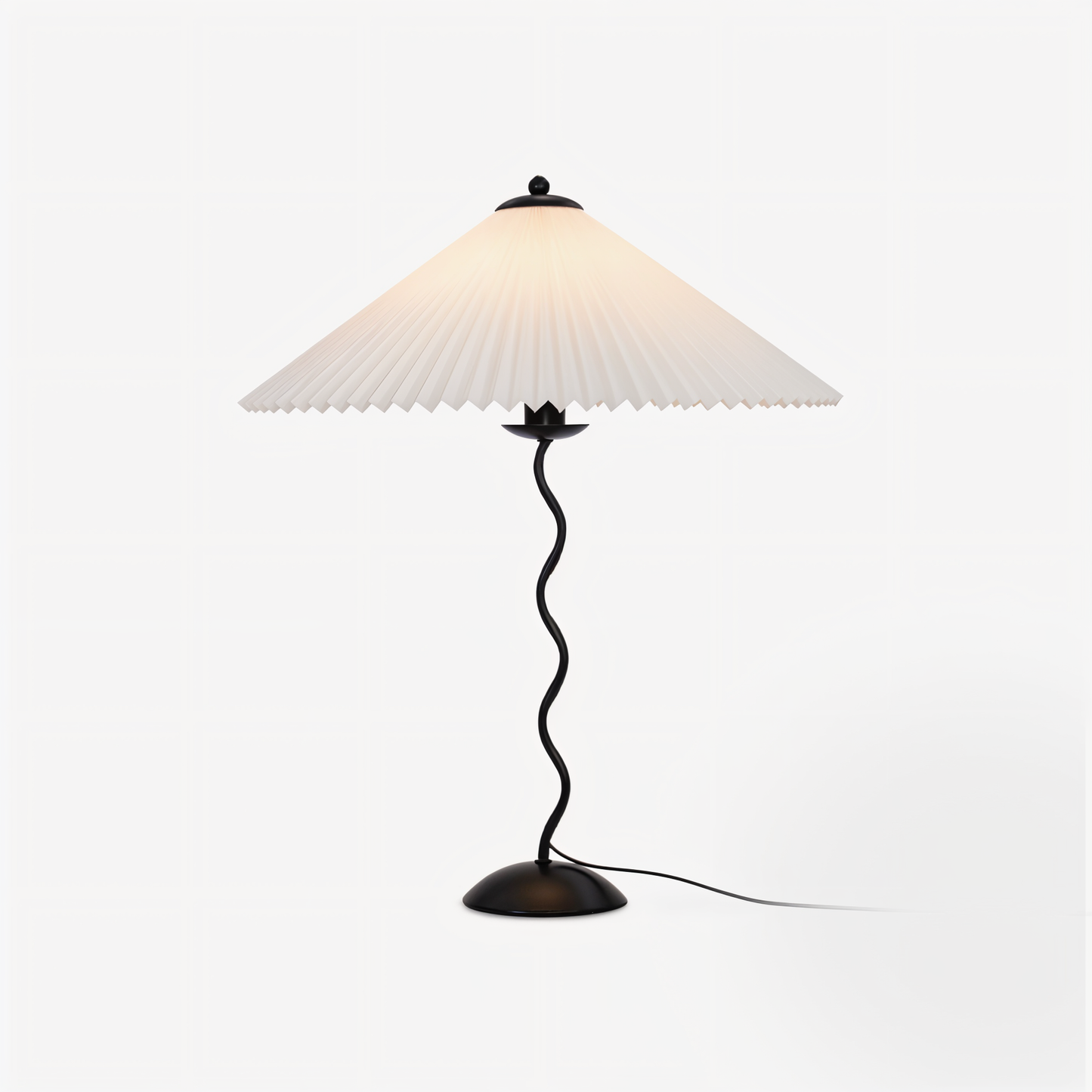 Ori squiggle lampe - gefaltete tischlampe - origami led tischlampe