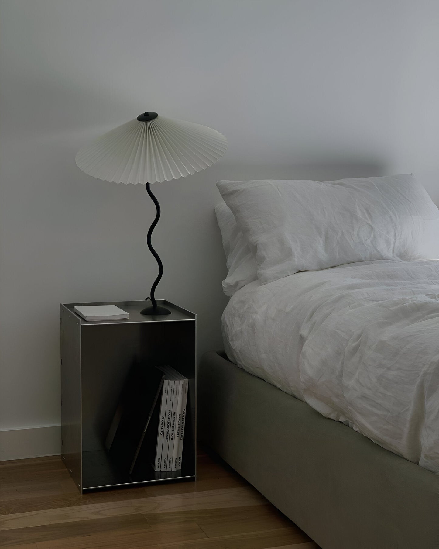 Ori squiggle lampe - gefaltete tischlampe - origami led tischlampe