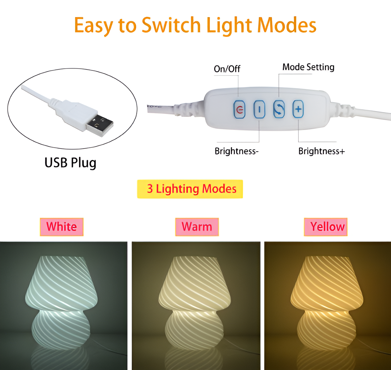 Striped Glow - eine mundgeblasene Tischlampe aus gestreiftem Glas