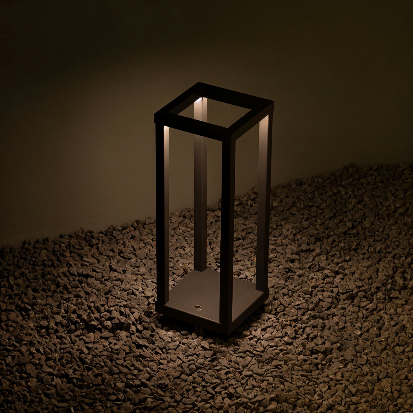 Verticabeam - 3d rechteckige schwarze led-tischlampe
