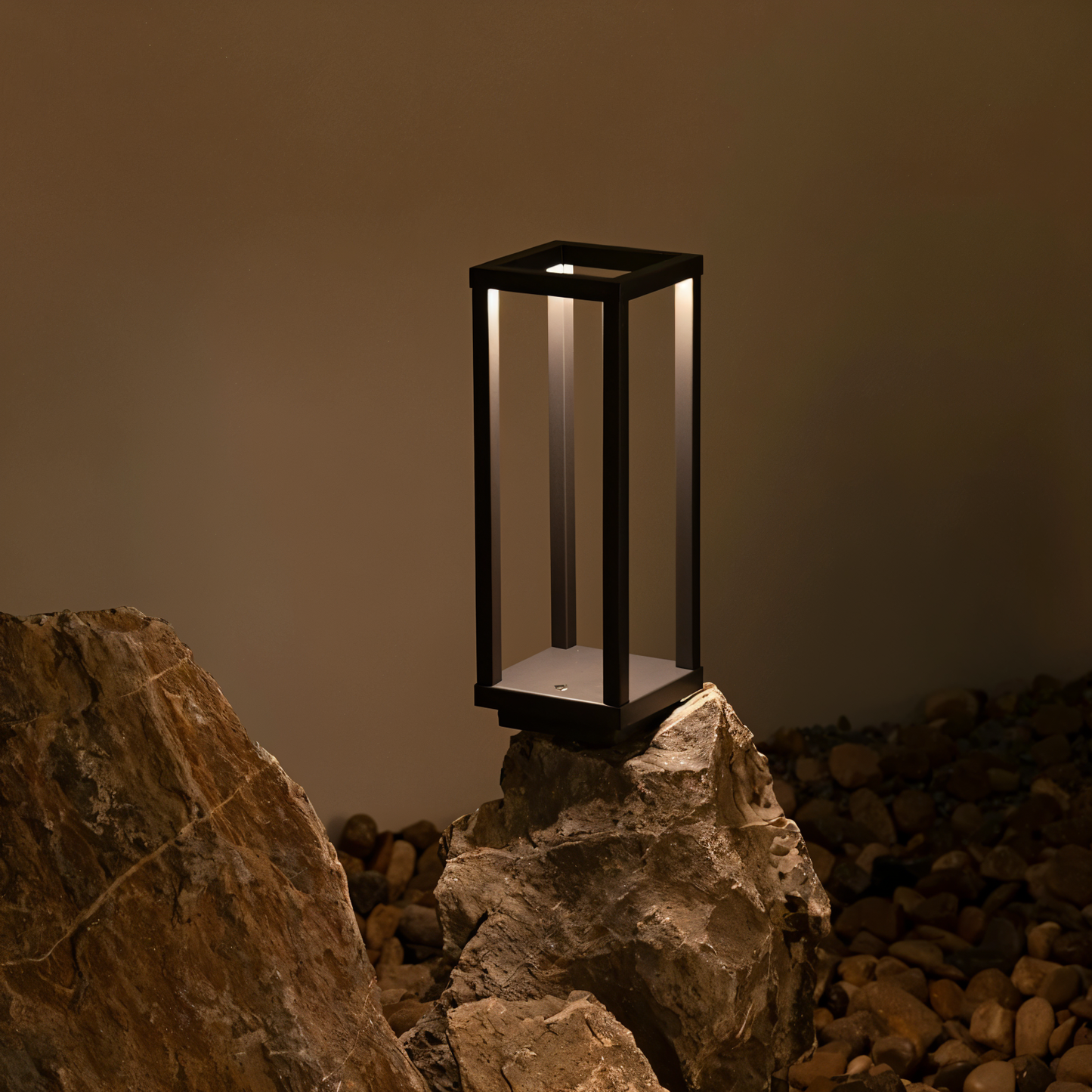 Verticabeam - 3d rechteckige schwarze led-tischlampe