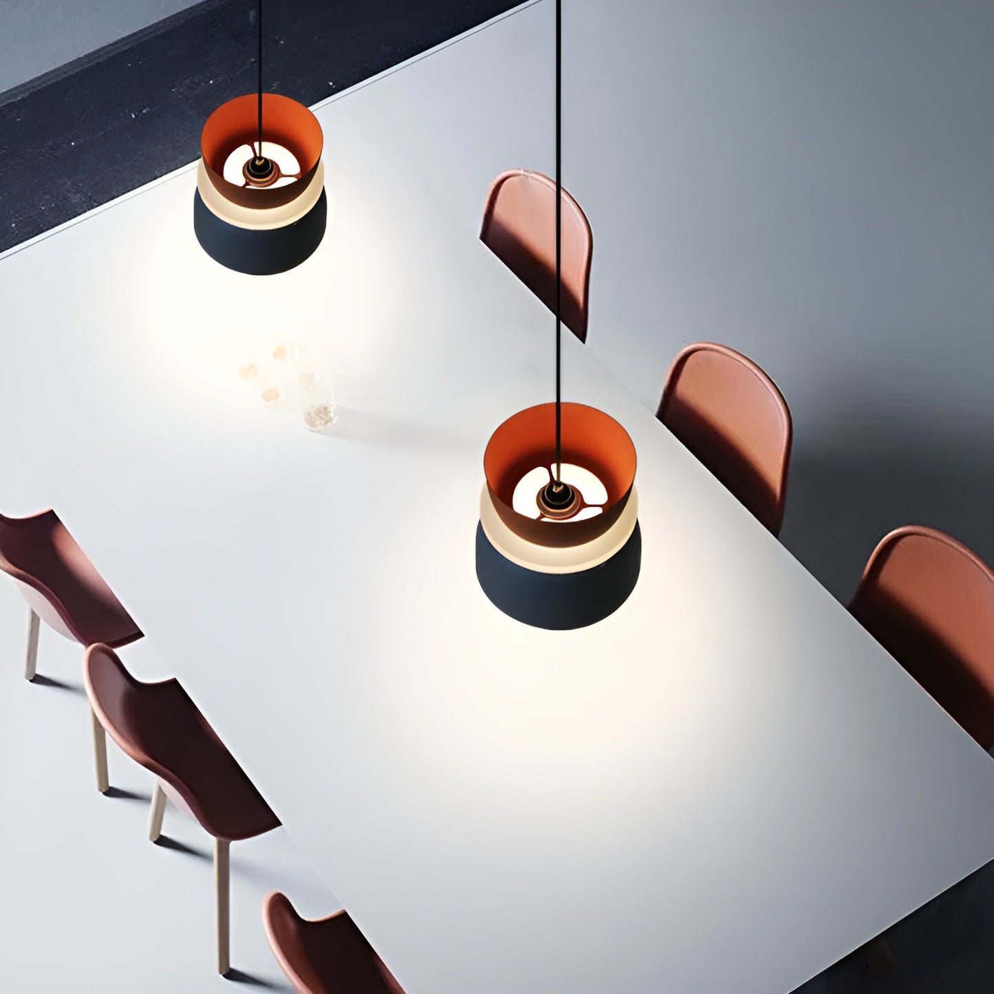 VividGlow - vibrierende metall-makaron-led-pendelleuchte