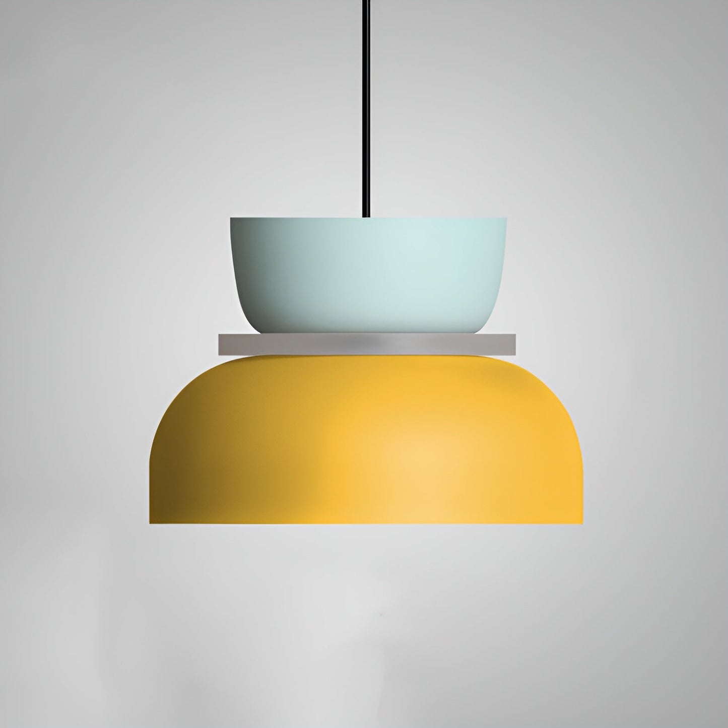VividGlow - vibrierende metall-makaron-led-pendelleuchte