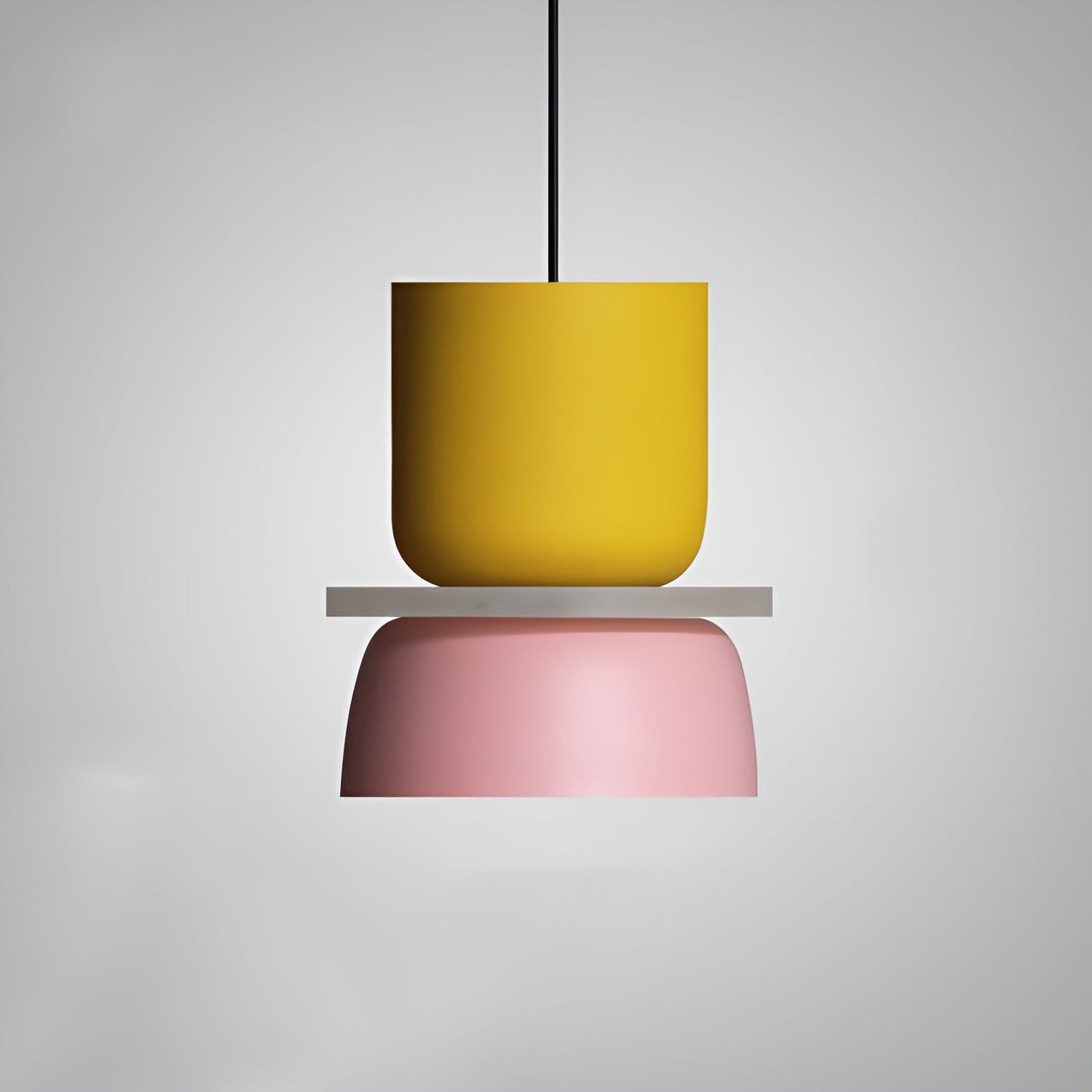 VividGlow - vibrierende metall-makaron-led-pendelleuchte