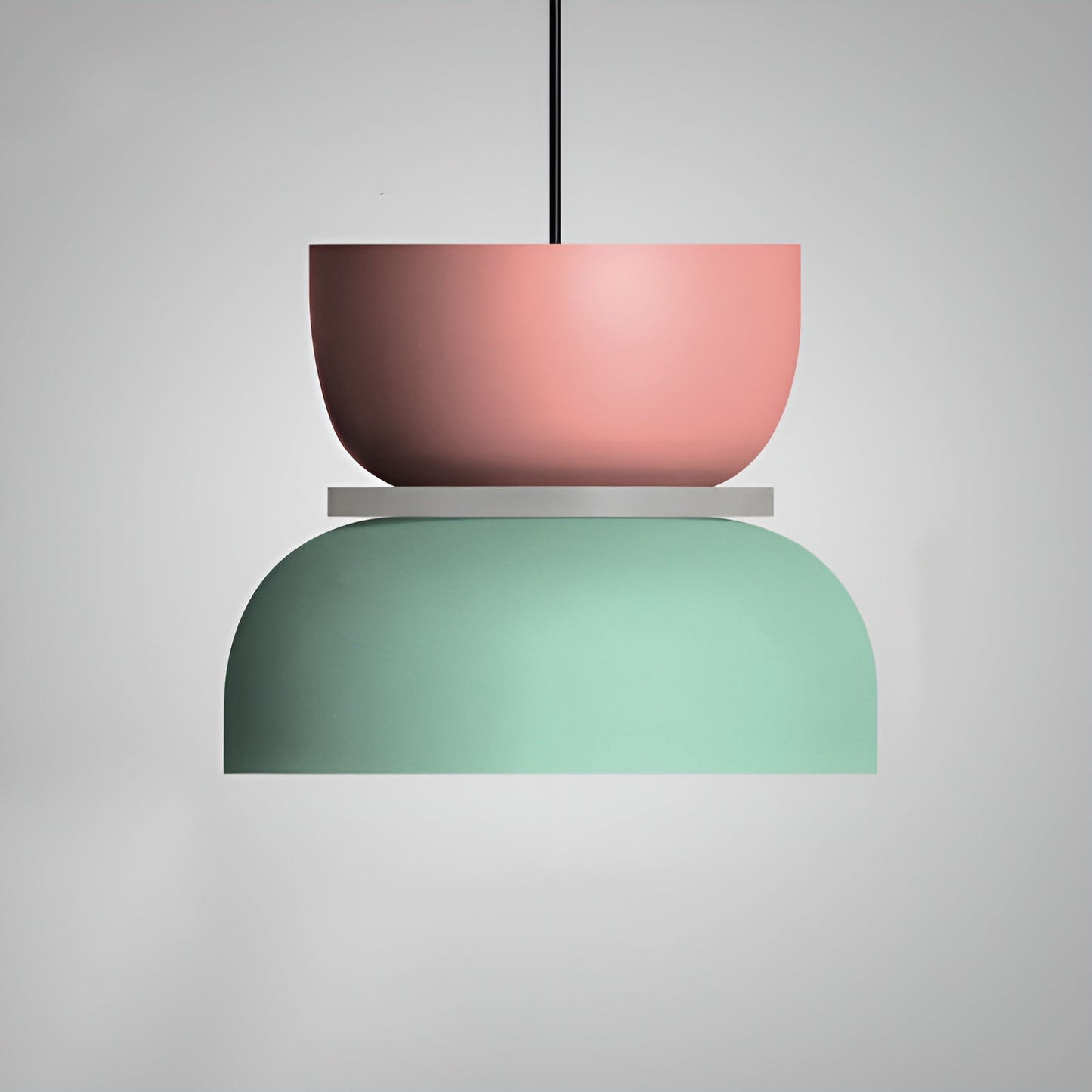 VividGlow - vibrierende metall-makaron-led-pendelleuchte