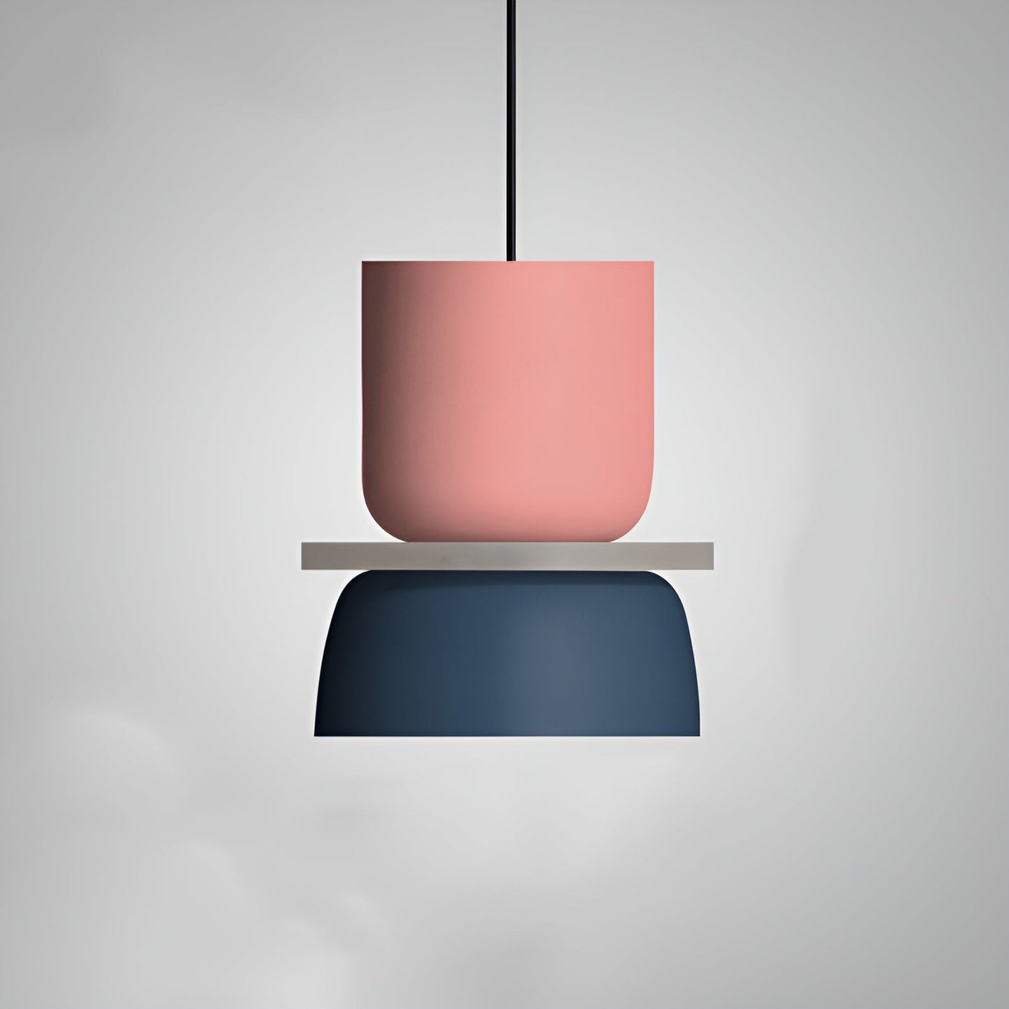 VividGlow - vibrierende metall-makaron-led-pendelleuchte